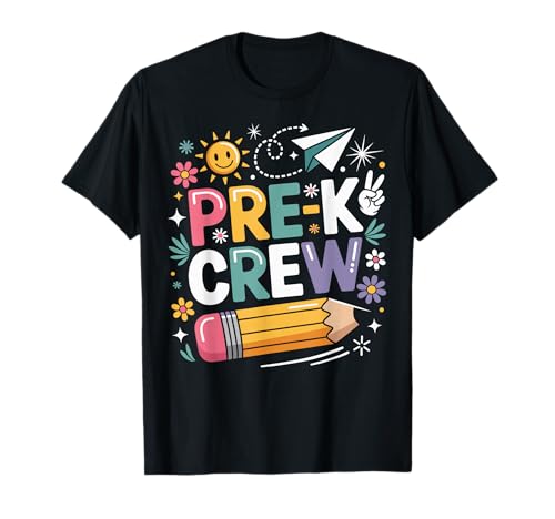 Pre-K Crew Funny Preschool T-Shirt