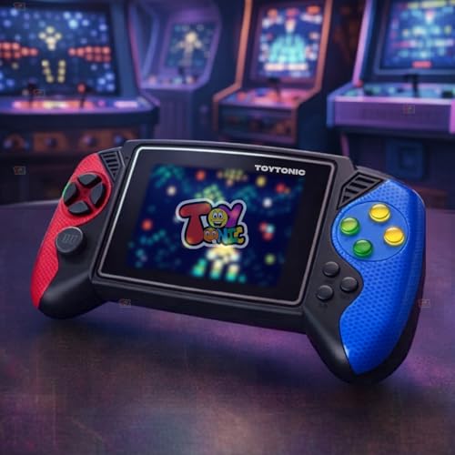 Image of Toy Imagine Portable Retro Handheld Game Console for Kids | 3.5 inch Color Screen Classic Gaming with Preloaded 620 Games | Built-in Power Cell, TV Output | Video Games Player 𝐋𝐢𝐦𝐢𝐭𝐞𝐝 𝐓𝐨𝐝𝐚𝐲