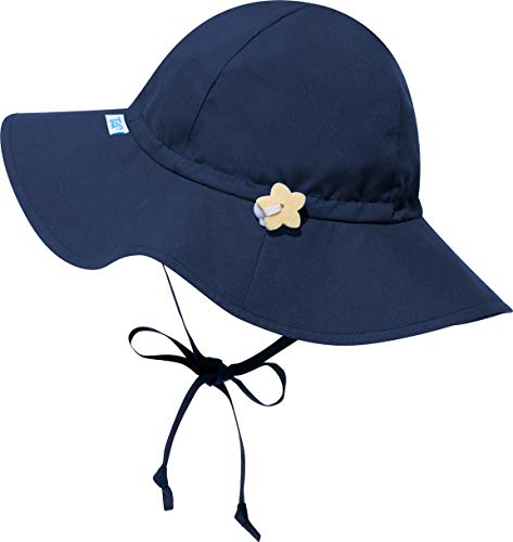 Tsla Baby Upf 50+ Sun Hat, Outdoor Sun Protection Summer Beach Hat, Lightweight Inner Mesh Adjustable Swim Hats Cap, Brim Navy, 0-6 Months #TOP1