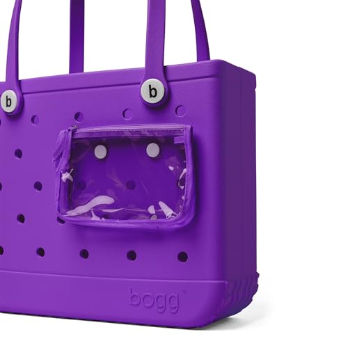 Image of BOGG BAG - Medium Tote Bag - Houston We Have a Purple - 15in L x 5in W x 12.5in H - Lightweight, Washable, Durable - All Purpose EVA - for Beach, Pool, Boat, Work, Sports