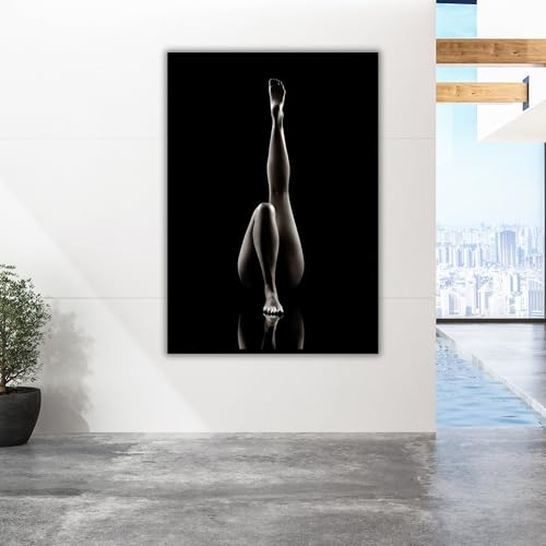 Tableau abstrait femme sexy sur toile de qualité supérieure avec châssis bois