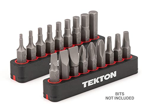Image of TEKTON 9-Tool 1 /4 Inch Bit Rail Set, 2-Piece | ODB91000 (Pack of 2)