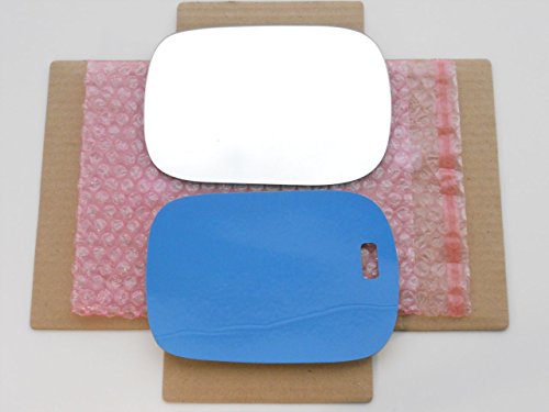 New Replacement Mirror Glass with FULL SIZE ADHESIVE for Volvo | 2001-2003 V70 | 2003-2006 XC70 XC90 | Driver Side View Left LH