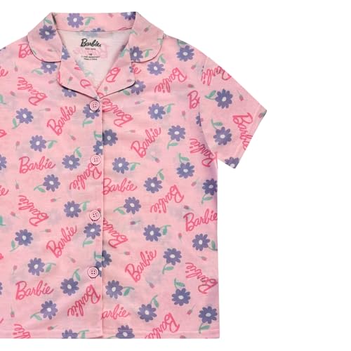 Barbie Girls Pajama Set - 2 Piece Cozy Girls Pjs with Button Down Short Sleeve & Shorts For Kids - Official Product2