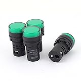 Uxcell a15110200ux0132 AC/DC 110V Green LED Indicator Light Pilot Signal Lamp AD16-22DS 4 Pcs