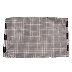 HEEPDD Hundegehege Abdeckung Grau Gittermuster L