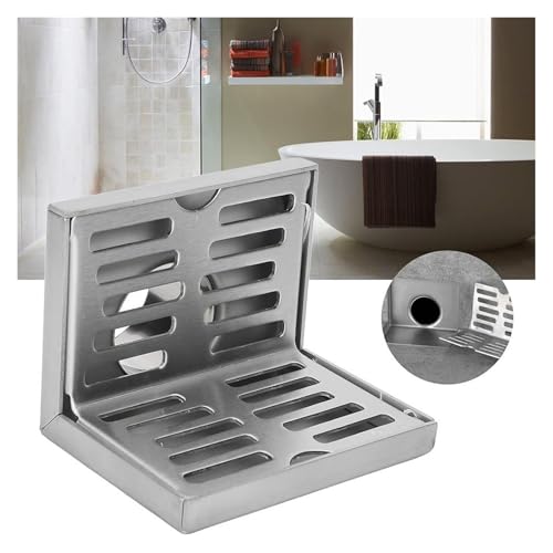 Drain de sol d'angle anti-stagnation en inox pour douche et balcon - 3