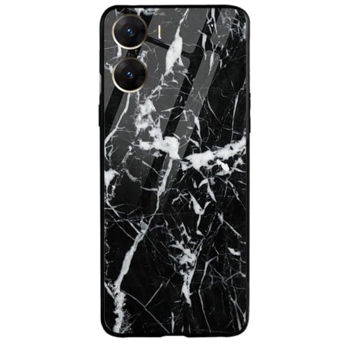 Image of COLORflow Back Cover Compatible with Vivo V29E 5G | Black Marble White | Shockproof TPU Bumper Cover with Camera Protection Back Cover