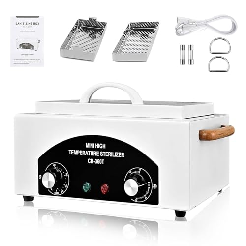 Catálogo de Utensilios de limpieza y esterilización para comprar online. 47 Esterilizador de Alta Temperatura, 300W, 1.5L, Esterilizador de Herramientas de Manicura con Mango, Horno Esterilizador de Calor Seco, Adecuado para Toallas Calientes, Pinzas,...