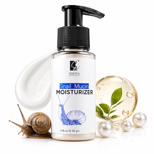 Image of Snail Mucin Moisturizer 50ml | Hydrating Face Cream with Snail Secretion Filtrate | Lightweight Non-Sticky Moisturizer for Soft, Smooth Glowing Skin | Daily Use Face Cream for All Skin Types