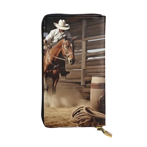 Porte-téléphone portefeuille long en cuir avec porte-cartes de crédit intégré