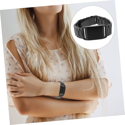 Correa de reloj de metal SHINEOFI con protector integrado y ajuste rápido anticaídas 7