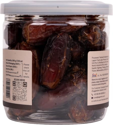 Image of Lagom Mabroom Seedless Dates 200g | Premium Pitted Saudi Khajoor | Firm, Chewy Texture with Rich Caramel Taste | No Added Sugar, No Preservatives | Vegan, Gluten Free, Non-GMO