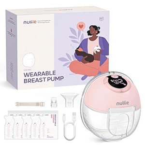 Nuliie Extractor de leche eléctrico manos libres S32, extractores de leche portátiles portátiles portátiles con 4 modos y 9 niveles, brida cómoda de 24 mm, más privado, accesorios de repuesto