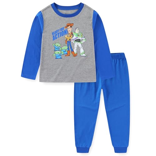 Image of Disney Toy Story Boys Long Sleeve Shirt and Pants 2 Pc Set for Little Kids
