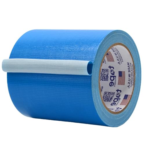Image of MAT Duct Tape Sky Blue Industrial Grade, 5 inch x 60 ft. Waterproof, UV Resistant for Crafts, Home Improvement, Repairs, & Projects