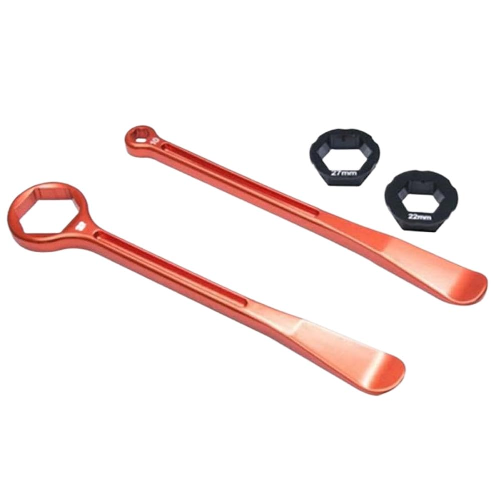 Juego de herramientas para palanca de neumáticos, 10 mm, 13 mm, 22 mm, 27 mm, 32 mm, compatible con motocicletas