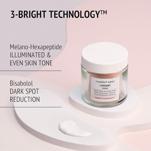 Image of [ comfort zone ] Luminant Cream, Instant Illuminating Correcting Face Moisturizer, Evens Skin Tone, Targets Dark Spots, 3-Bright Technology, Vegan, Natural Ingredients