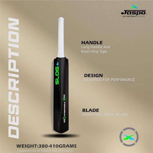 Image of Jaspo SLOG Plastic Tennis Cricket Bat Junior Size Bat (28 inch) for All Age Group (SLOG Cricket BAT) (SLOG Junior (Upto 10 Years))