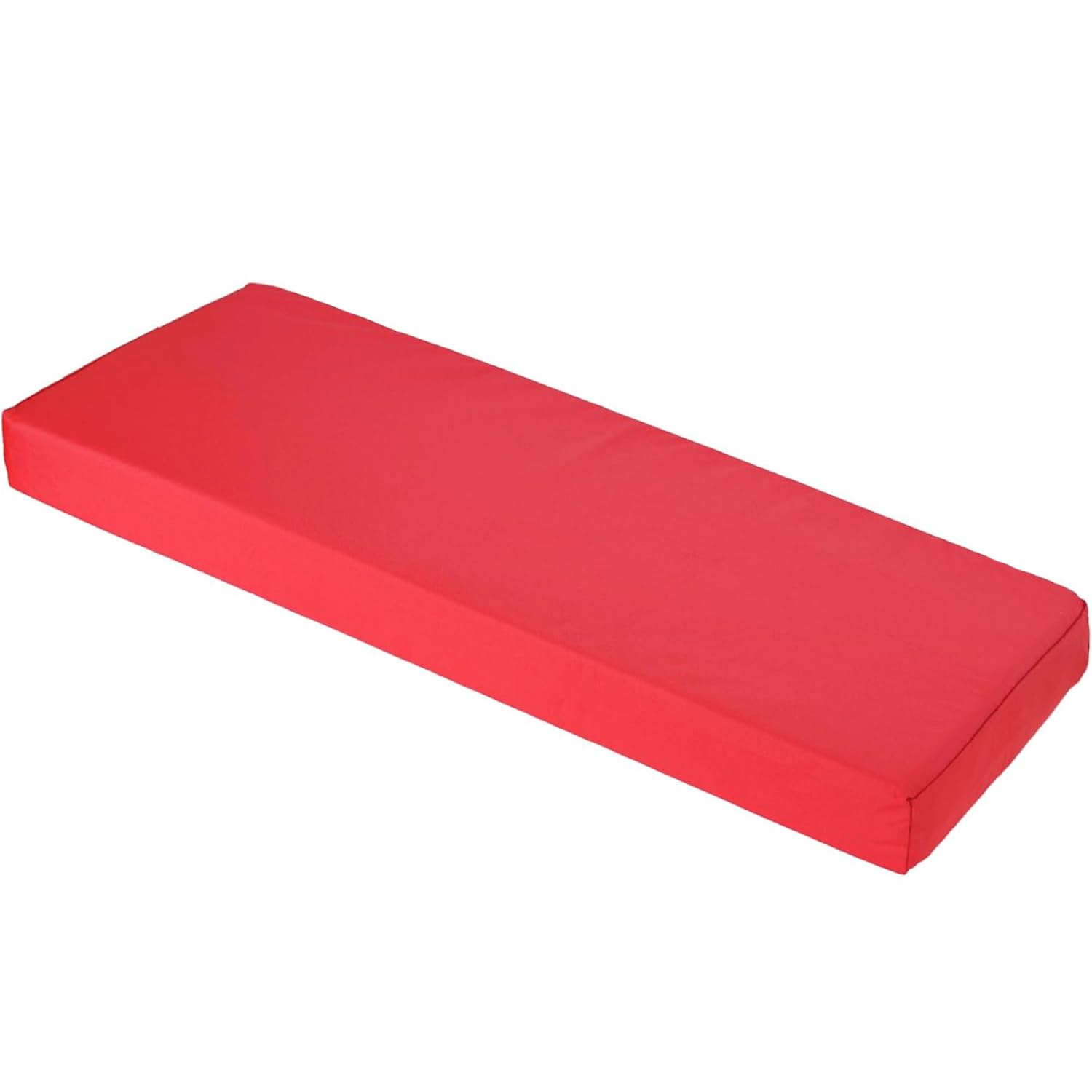 Brillars Outdoor Garden Bench Cushion 2 Seater for Patio Furniture, Water Resistant Heavy Duty Soft Replacement Cushions Seat Pad Sofa Pillow (Red, 106x45x5cm / 42x18x2)