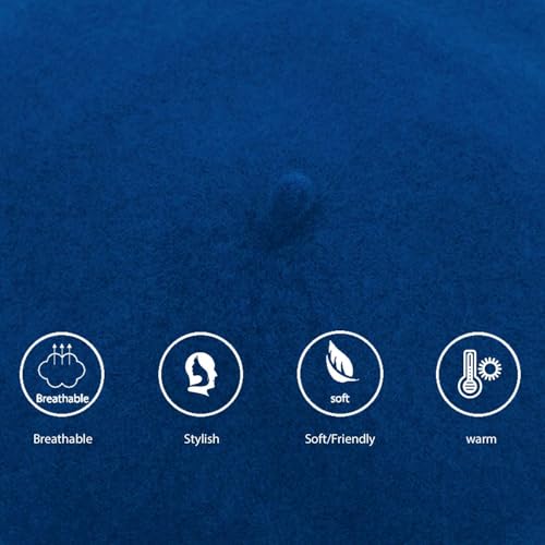 Image of Jolbndcv 6PCS Beret, French Beanie, Outdoor, Winter, Fashion Lady Hat | One Size Fits Most,Solid Color,Stretchable,for All Season