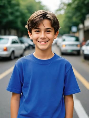 Family Feeling Boys Short Sleeve Summer Crewneck Kids T-Shirts One Piece Girls Tee2