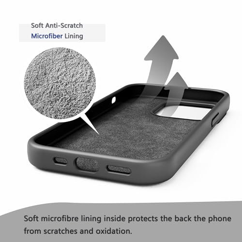 Image of iPhone 11 pro max Case Silicone,Soft Microfiber Lining(Black)