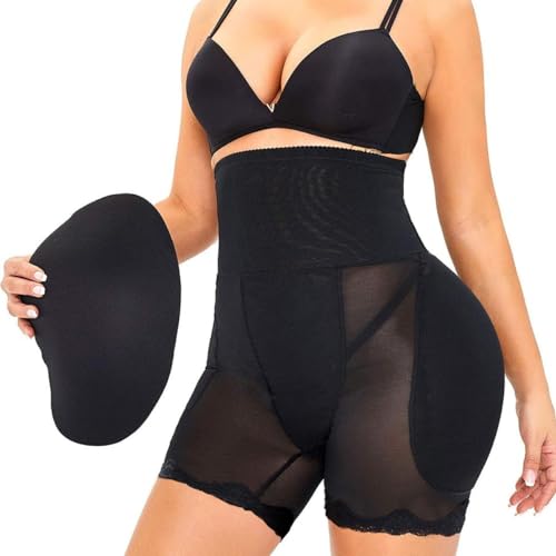 Buy PALAY® Hip Pads for Women Hip Dip Pads, Enhancer Shapewear for Women High Waist Shapewear Butt Lifter Pad Panties, M Black at Amazon.in - Image 2