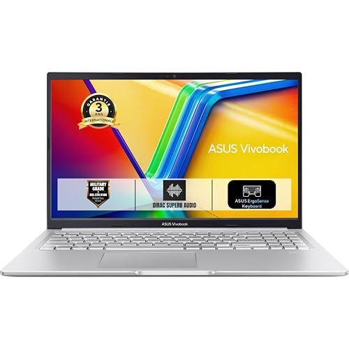 ASUS Vivobook 15 S1502VA-NJ475W 15.6 Pouces FHD 60Hz Pc Portable (Intel i7-13620H 2.4 GHz, 16GB DDR4 RAM, 512GB SSD, Intel Iris X Graphics, Windows 11 Home) - Clavier AZERTY Rétroéclairé
