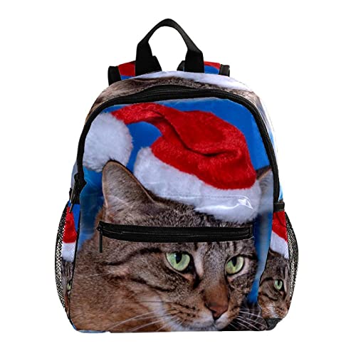 Sac à dos pour garçons et filles motif chat de 30,5 cm pour la rentrée scolaire multicolore