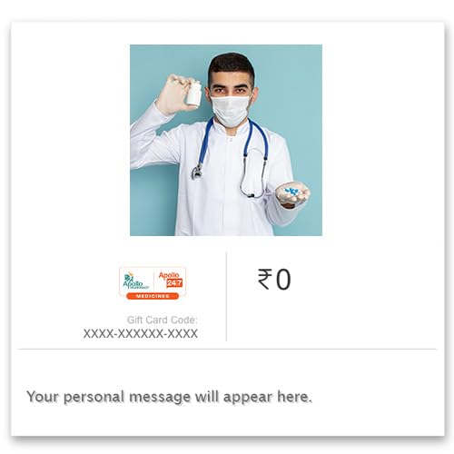 Image of Apollo Pharmacy |Flat 6% OFF| E-Gift Card | Instant delivery | Valid for Online & In-store purchases | 6 months validity