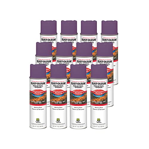 Image of Rust-Oleum Construction Marking Spray Paint, Water-Based, Safety Purple