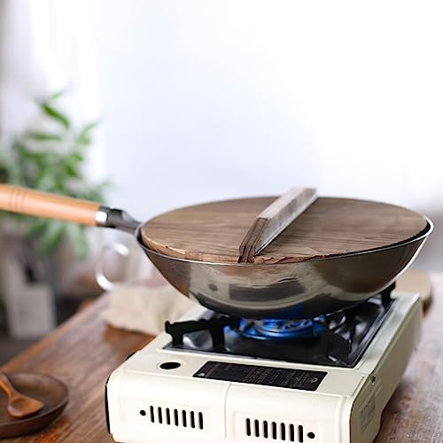 Wok de hierro martillado a mano, 36 cm miniatura 5