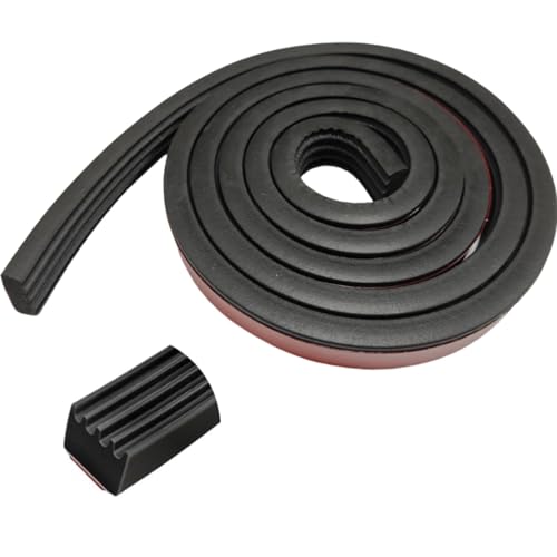 326A0004 Tonneau Cover Bulkhead Seal 3/5 in x 65 in Truck Bed Cover Seal Self-Adhesive EPDM Ribbed Foam Rubber Weather Stripping for RV Boat Auto Truck Marine Garage Door