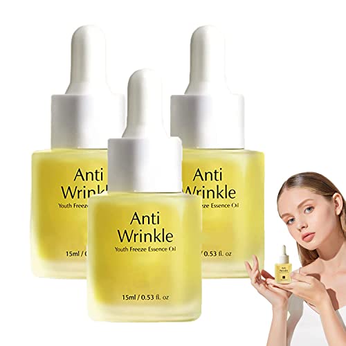 Aceite de esencia antiarrugas para jóvenes 2023, suero antiarrugas profundo avanzado, suero antienvejecimiento que aumenta el colágeno, suero reafirmante hidratante facial (3 unidades)