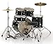 Pearl Roadshow Drum Set 5-Piece Complete Kit with Cymbals and Stands, Jet Black (RS505C/C31)
