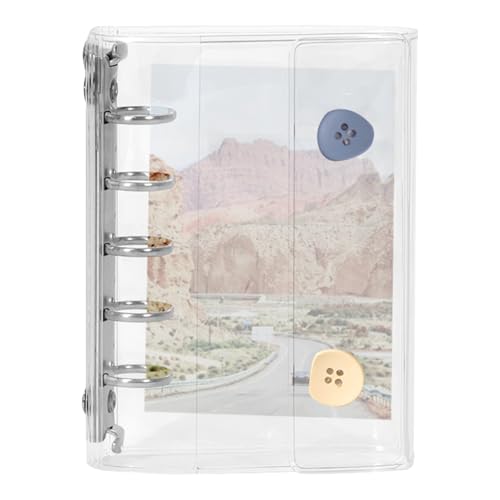 Gacqpli Carpeta De Adhesivos Para Niños, Libro de Almacenamiento de Pegatinas Reutilizable, Cuaderno Transparente Estético Para Scrapbooking Decoración Escuela Viajes Aula
