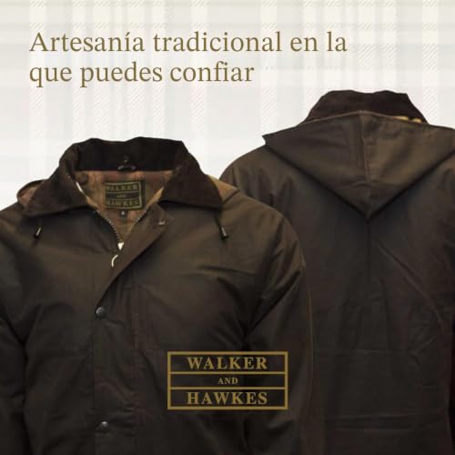 Chaqueta acolchada para hombre de abrigo encerado ideal para cazar estilo campiña inglesa 4