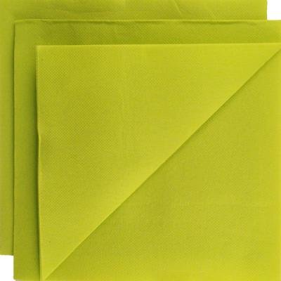 Table Chic Serviette Papier micropointe Vert Anis 38x38cm par 200