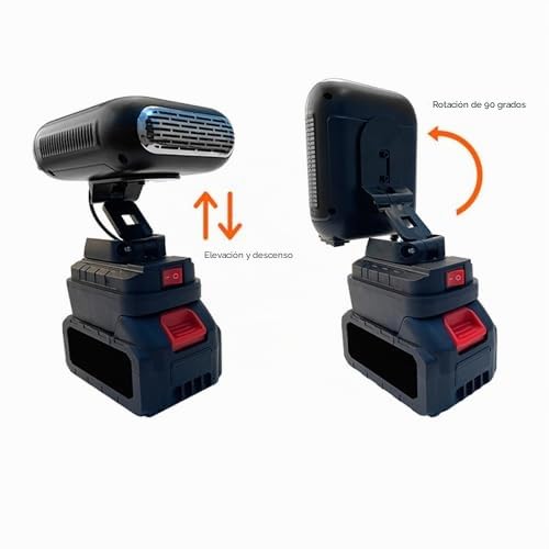 Miniatura 4 de Generic Calentador A Batería, Calentador De Espacio Portátil Compacto Usb Con 90 Grados Con 2 Temperaturas Y Rendimiento Silencioso Para Escritorio De Oficina, Habitación Interior