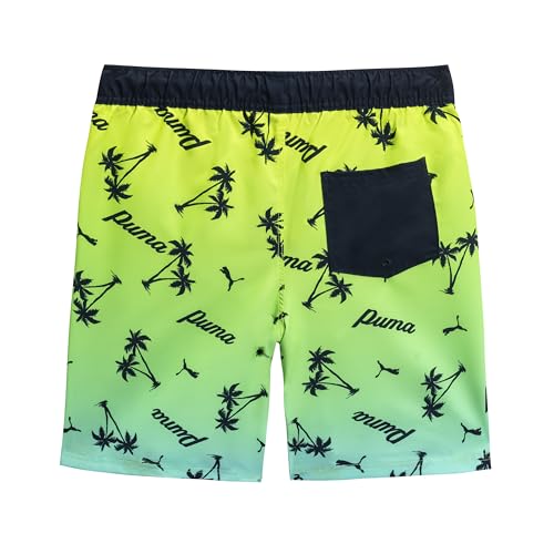 Image of Puma Boys' Fashion Swim Trunks, Water Repellant, Elastic Waistband with Drawcord
