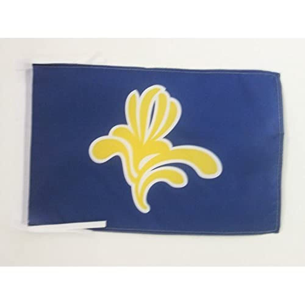 Iran Old Persia Flag 18'' x 12'' cords - Persian SMALL flags 30 x 45cm - Banner 18x12 in - AZ FLAG — view 976