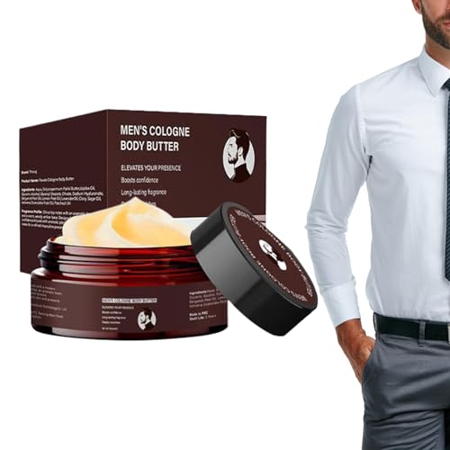 Aceirropy Crema Corporal Para Hombre - 120g Crema De Colonía Perfumada Para Hombres | Ligera de Cuidado de Piel para Viajes Gimnasio Oficio Fechas Ocasiones Especiales Marido Padre