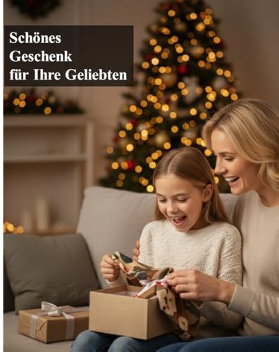 Walniverse Kuscheliger Winterschal für Damen mit Hundemotiv – Weihnachtsgeschenke für Frauen, 200x70 cm, Jahrestagsgeschenk für Sie, Geburtstagsgeschenk für Tierliebhaber (Gelb)