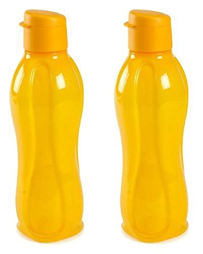 Tupperware Aquasafe Plastic Flip Top Bottle Set, 310ml, Set of 2, Multicolour