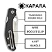 Spyderco Kapara Specialty Folding Pocket Knife with 3.58
