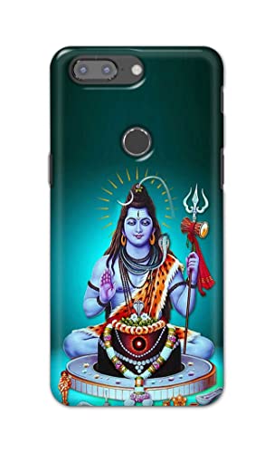 Image of Printed Hard Back Cover Case for OnePlus 5T Back Cover (Lord Shiva) -1803