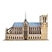 Yunt-11 Puzzle 3D Casse-tête de la cathédrale Notre-Dame pour Enfants et Adultes - Grâce à la Technologie Easy Click, Les pièces s'emboîtent Parfaitement