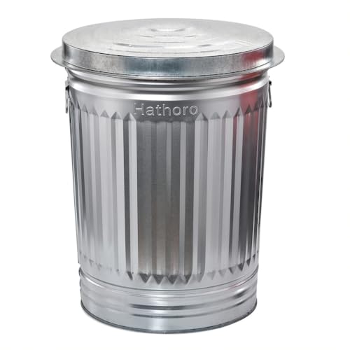 Hathoro 20 Gallon Galvanized Locking Lid Can