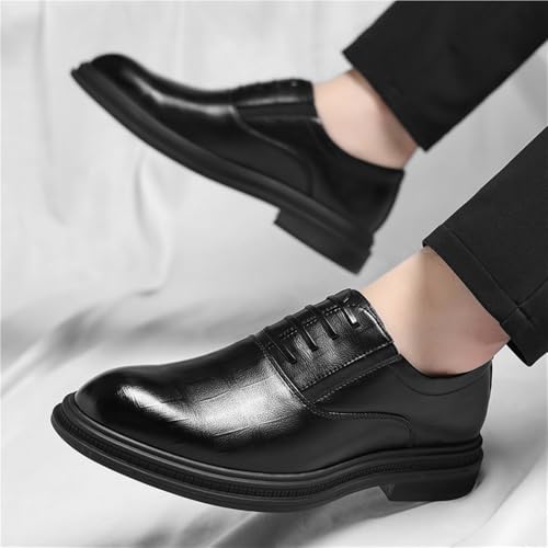 Men's Elevator Slip On Large Size Business Dress Shoes Casual British Style Wedding Groom Leather Shoes4